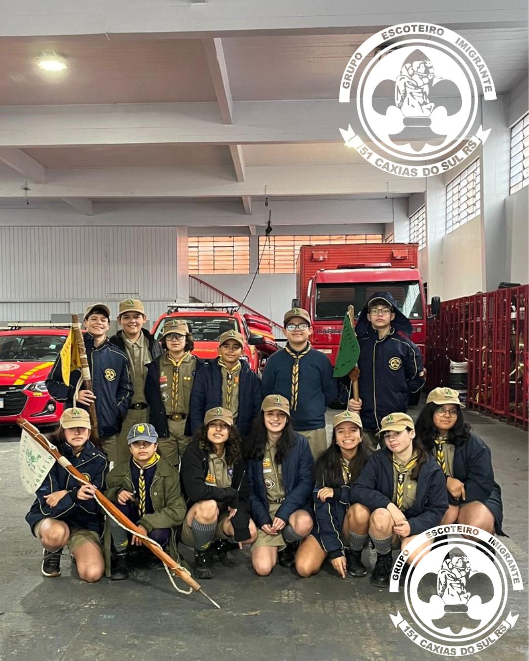 Visita da Tropa Escoteira ao 5° Batalhão de Bombeiro Militar
Agradecimento Especial ao @cbmrs.5bbm pela acolhida e os ensinamentos aos nossos jovens! #cbmrs5bbm